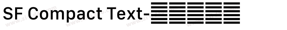 SF Compact Text字体转换